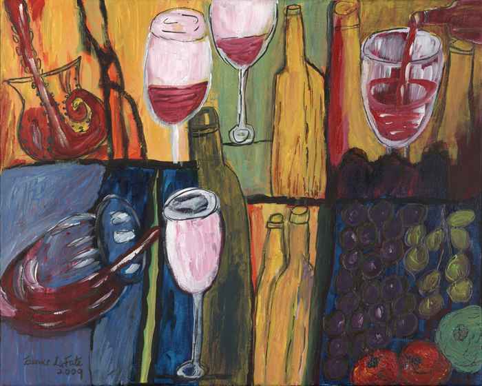 "Wine Collage"